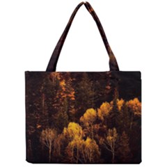 Autumn Fall Foliage Forest Trees Woods Nature Mini Tote Bag by danenraven