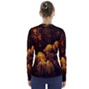 Autumn Fall Foliage Forest Trees Woods Nature V-Neck Long Sleeve Top View2