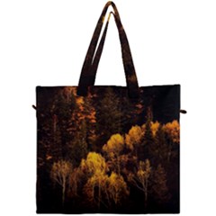 Autumn Fall Foliage Forest Trees Woods Nature Canvas Travel Bag