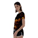 Autumn Fall Foliage Forest Trees Woods Nature Short Sleeve Open Back Tee View2