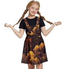 Autumn Fall Foliage Forest Trees Woods Nature Kids  Apron Dress by danenraven