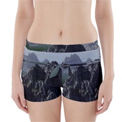 Terrain Mountain Rock Landscape Mountains Nature Boyleg Bikini Wrap Bottoms by danenraven