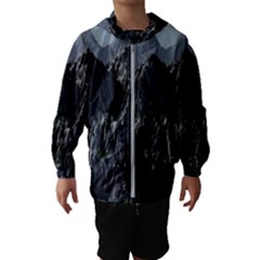 Terrain Mountain Rock Landscape Mountains Nature Kids  Hooded Windbreaker