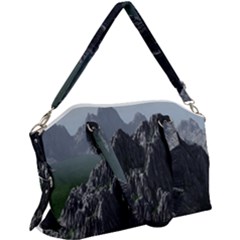 Terrain Mountain Rock Landscape Mountains Nature Canvas Crossbody Bag by danenraven