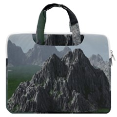 Terrain Mountain Rock Landscape Mountains Nature Macbook Pro 16  Double Pocket Laptop Bag  by danenraven