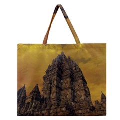 Temple Prambanan Java Indonesia Zipper Large Tote Bag by danenraven