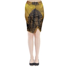 Temple Prambanan Java Indonesia Midi Wrap Pencil Skirt by danenraven