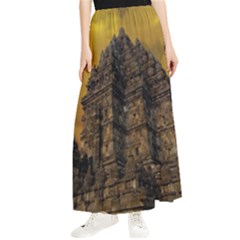 Temple Prambanan Java Indonesia Maxi Chiffon Skirt by danenraven