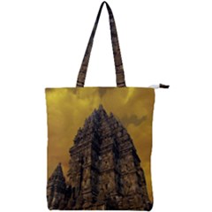 Temple Prambanan Java Indonesia Double Zip Up Tote Bag by danenraven