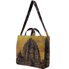 Temple Prambanan Java Indonesia Square Shoulder Tote Bag by danenraven