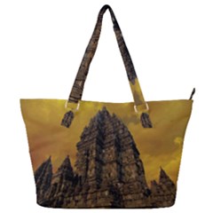 Temple Prambanan Java Indonesia Full Print Shoulder Bag by danenraven