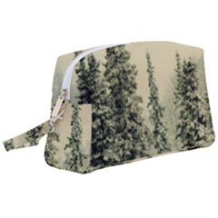 Winter Snow Frost Landscape Forest Trees Woods Wristlet Pouch Bag (large) by danenraven