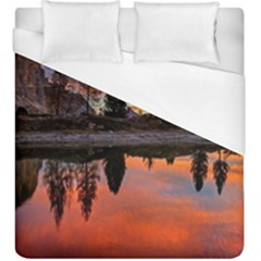 Lago Di Limides Dolomites Alps Italy Mountains Duvet Cover (king Size) by danenraven