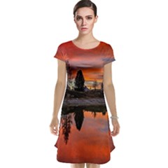 Lago Di Limides Dolomites Alps Italy Mountains Cap Sleeve Nightdress by danenraven