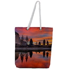 Lago Di Limides Dolomites Alps Italy Mountains Full Print Rope Handle Tote (large) by danenraven