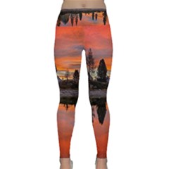 Lago Di Limides Dolomites Alps Italy Mountains Lightweight Velour Classic Yoga Leggings by danenraven