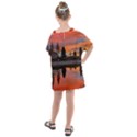 Lago Di Limides Dolomites Alps Italy Mountains Kids  One Piece Chiffon Dress View2