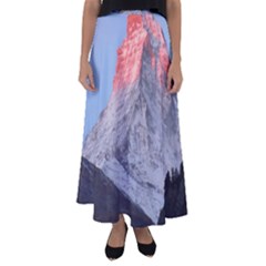 Matterhorn Mountain High Mountains Landscape Flared Maxi Skirt by danenraven