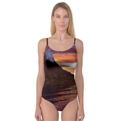 Sunset Island Tropical Sea Ocean Water Travel Camisole Leotard  by danenraven