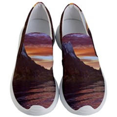 Sunset Island Tropical Sea Ocean Water Travel Women s Lightweight Slip Ons by danenraven