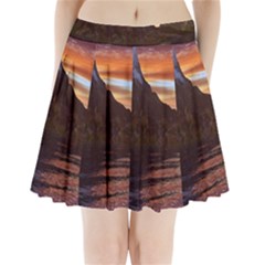 Sunset Island Tropical Sea Ocean Water Travel Pleated Mini Skirt by danenraven