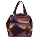 Sunset Island Tropical Sea Ocean Water Travel Boxy Hand Bag View1