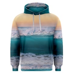 Beach Sea Waves Water Ocean Landscape Nature Men s Overhead Hoodie by danenraven