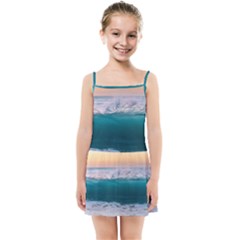 Beach Sea Waves Water Ocean Landscape Nature Kids  Summer Sun Dress by danenraven