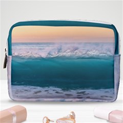 Beach Sea Waves Water Ocean Landscape Nature Make Up Pouch (medium) by danenraven