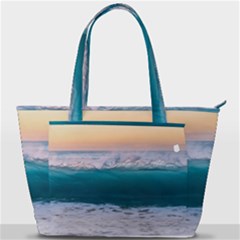 Beach Sea Waves Water Ocean Landscape Nature Back Pocket Shoulder Bag  by danenraven