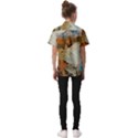 Abstract Mountains Landscape Tabloid Texture Kids  Short Sleeve Shirt View2