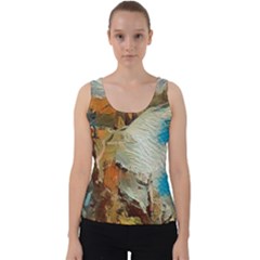 Abstract Mountains Landscape Tabloid Texture Velvet Tank Top by danenraven