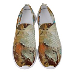 Abstract Mountains Landscape Tabloid Texture Women s Slip On Sneakers by danenraven