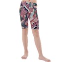 Indonesia Bali Batik Fabric Impression Patterns Kids  Mid Length Swim Shorts View1