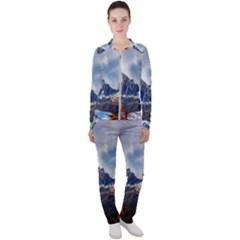 Dolomites Mountains Alps Alpine Trees Conifers Casual Jacket And Pants Set by danenraven