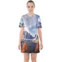 Dolomites Mountains Alps Alpine Trees Conifers Sixties Short Sleeve Mini Dress View1