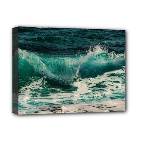 Sea Ocean Waves Seascape Beach Deluxe Canvas 16  X 12  (stretched)  by danenraven