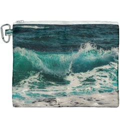 Sea Ocean Waves Seascape Beach Canvas Cosmetic Bag (xxxl) by danenraven