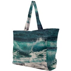 Sea Ocean Waves Seascape Beach Simple Shoulder Bag by danenraven