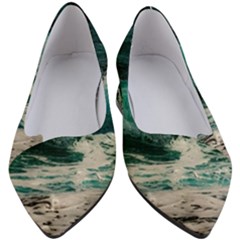 Sea Ocean Waves Seascape Beach Women s Block Heels  by danenraven