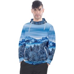 Winter Forest Mountain Snow Nature Alpine Trees Men s Pullover Hoodie by danenraven