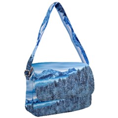 Winter Forest Mountain Snow Nature Alpine Trees Courier Bag by danenraven