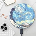 The Great Wave Of Kanagawa Painting Starry Night Vincent Van Gogh Wireless Charger View1