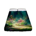 Magical Forest Forest Painting Fantasy Fitted Sheet (Full/ Double Size) View1