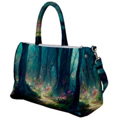 Magical Forest Forest Painting Fantasy Duffel Travel Bag by danenraven