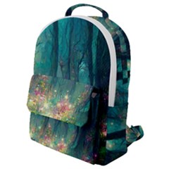 Magical Forest Forest Painting Fantasy Flap Pocket Backpack (small) by danenraven