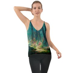 Magical Forest Forest Painting Fantasy Chiffon Cami by danenraven