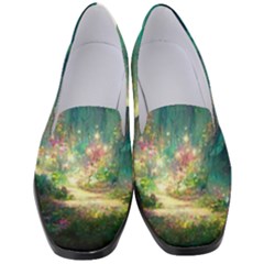 Magical Forest Forest Painting Fantasy Women s Classic Loafer Heels by danenraven