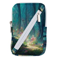 Magical Forest Forest Painting Fantasy Belt Pouch Bag (large) by danenraven