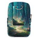 Magical Forest Forest Painting Fantasy Belt Pouch Bag (Large) View2